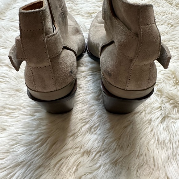 Ramone Rag & Bone Suede Ankle Boots Size 36 Ice Grey - Picture 6 of 10